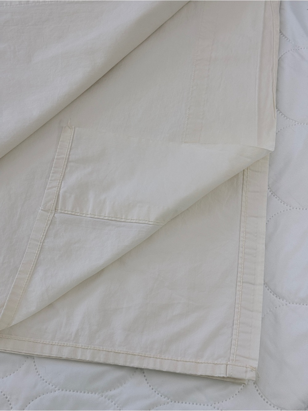 Ralph Lauren Ivory Flat Top Sheet King Size